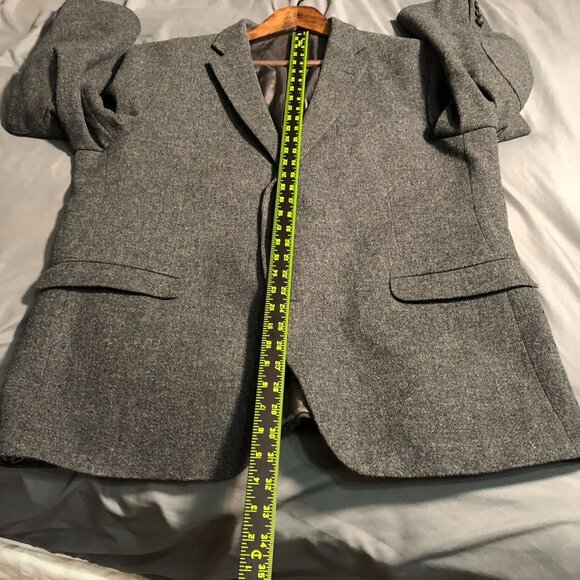 Kenneth Cole New York Men's  Blazer Jacket 48R Wool Gray Double Button Workwear - Picture 8 of 15